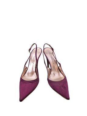 💕Luca Valentini Plum Pointed Slingback Heels💕